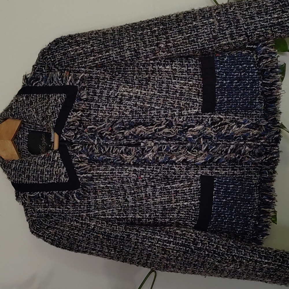 McGinn Multi-Color Frill Tweed Blazer/Jacket
